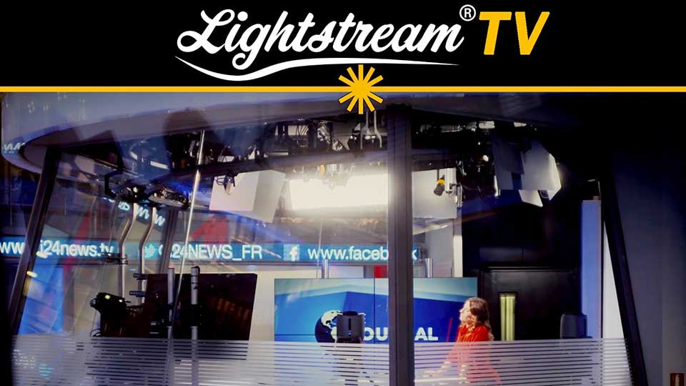 Reflected light in TV studio with Lightstream »